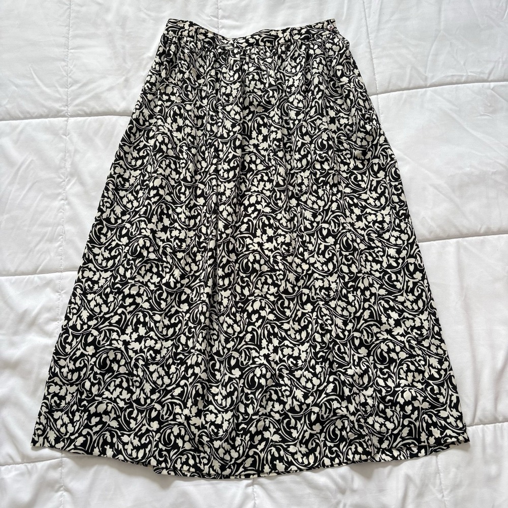 Vintage 80s Maxi Skirt‎ Womens 12 Floral Fairy Whimsy Hippie Gypsy Y2K Feminine